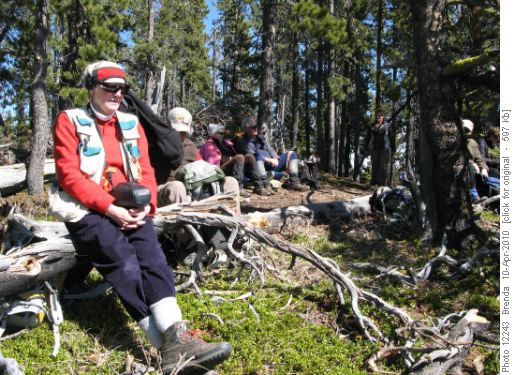 Comfortable lunch spot at high point of Ranger Ridge