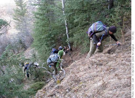 A little bit of rough stuff getting onto the north end of the Whaleback