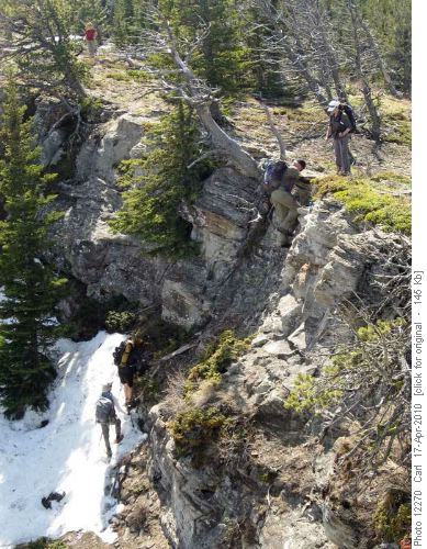 Bit of SC5 climbing to Chimney Rock Ridge