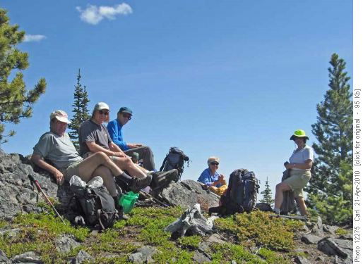 Break on ridge of Junction Hill