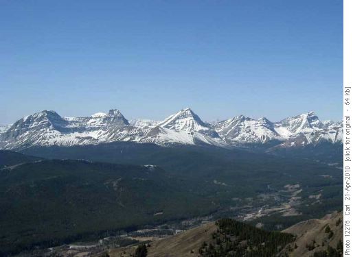 Mts Strachan, Muir, McPhail and Bishop from Junction Hill