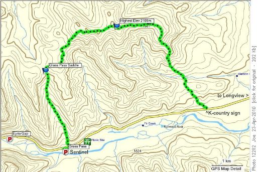 Marston Creek - Bull Creek Hills loop GPS