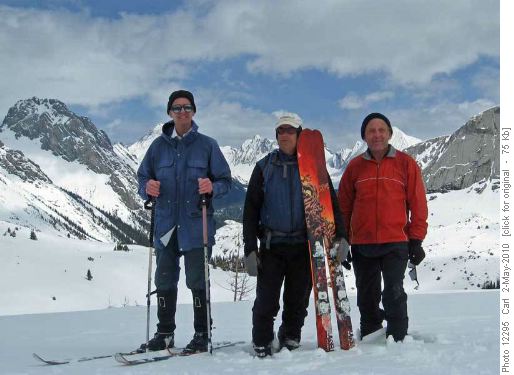 David, Wallace and Carl at Burstall Pass