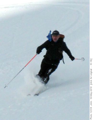Carl descending White Pyramid.