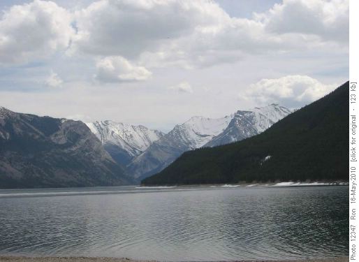Ice on east end of Lake Minnewanka