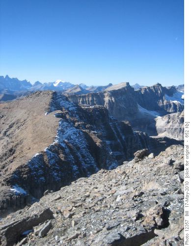 Ridge west of Mt Whymper