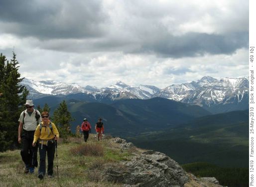towards the summit