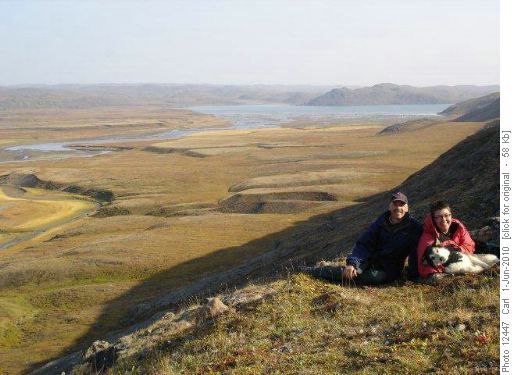 David, Maura and Sable, Baffin Island, Sept., 2004