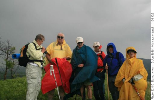Sandy, Dusan, Tom, Ken, Dave & Marianne at the end of the storm