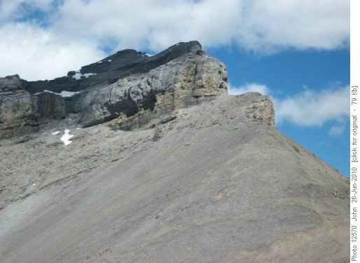 Bluerock Mountain Ridge and Ascent Gulley above Ram Mountain