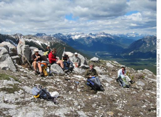 Lunch on the second peak