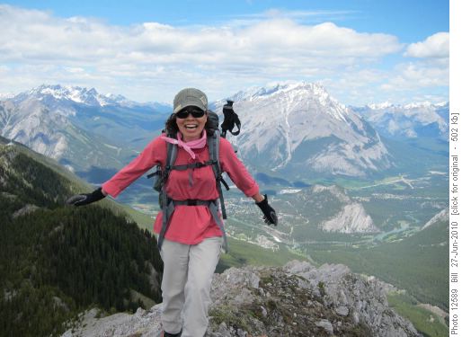 Yoko on the second peak