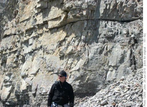John at rockband on Ridge of Bluerock Mountain