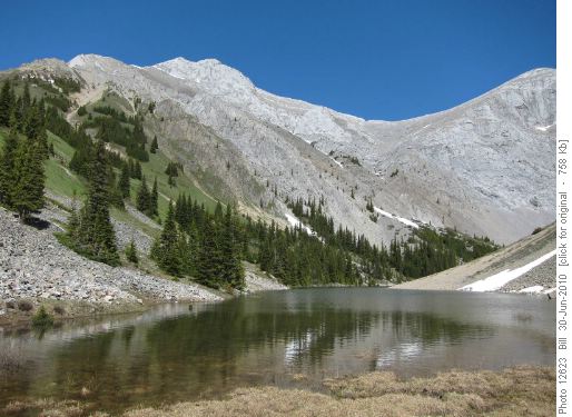 Old Baldy Mtn from the lake