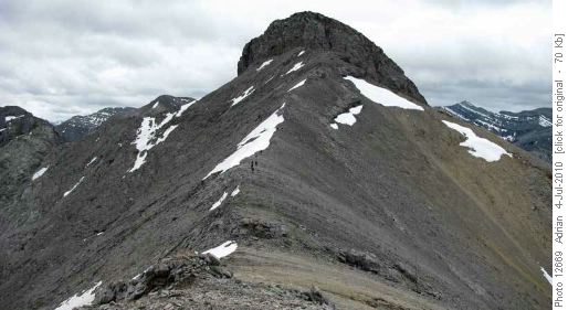 Rambling on the ridge to Tiara Peak