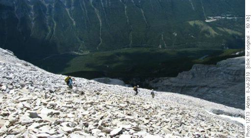 On the way down