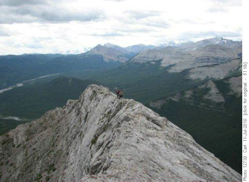 The knife edge ridge