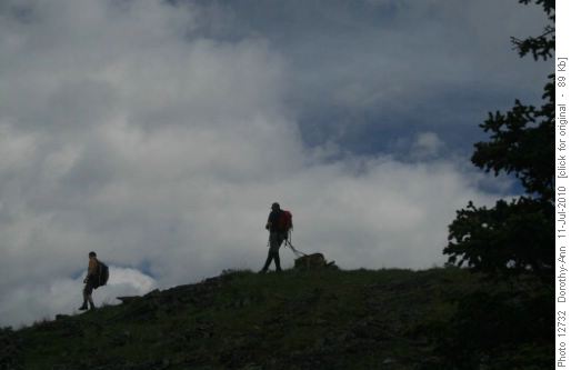Cruising along the top of the ridge