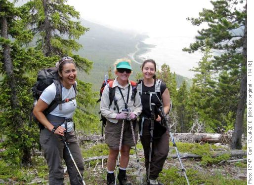 Nice smiles above Spray Lake