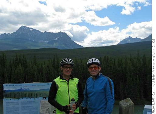 Wallace & Carl (Storm Mtn and Mt Whymper in the background)