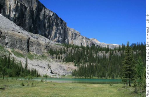Tower Lake below the headwall