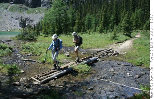 Crossing outlet stream from Tower Lake