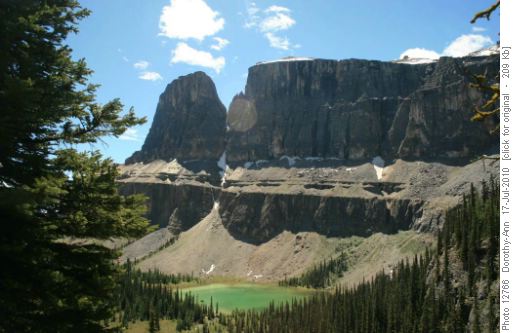 Eisenhower Pk and Castle Mtn above Tower Lake
