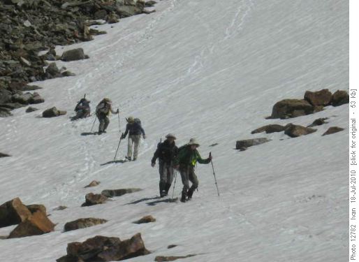 Down from Wenkchemna