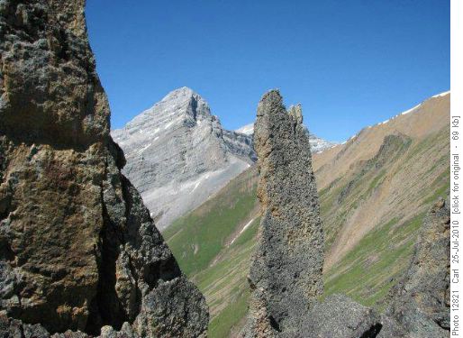 A pinnacle in the rock garden