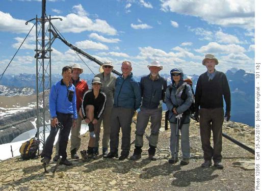 Chau, Carl, Susan, Manfred, John, Arnold, Sim and Peter on TV Peak