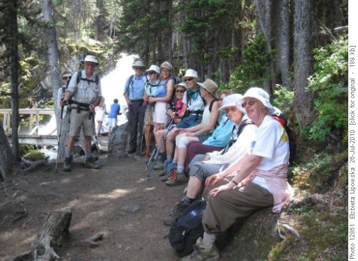 The group (minus Enrique and David) at Sarrail Falls