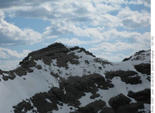 A couple of Ramblers on the true summit of Castle mountain