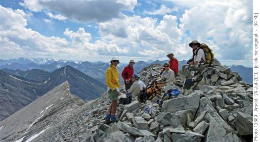 David, Philip, Rosanne, Peter, Nancy, Carl & Jeanette On The Summit