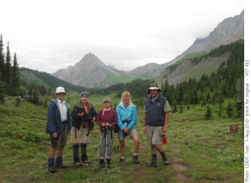 South Kan.Pass/ John, Alicja, Yoko, Susan, Bill/.