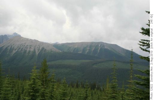 Tent Ridge under clouds