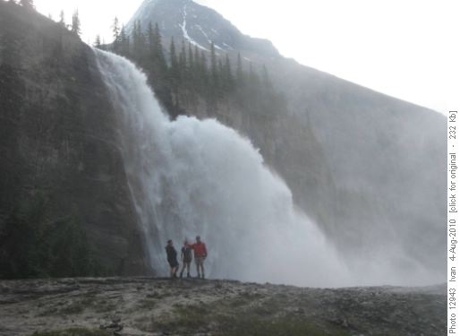 Alicja, Yoko and Carl at Emperor Falls Alicja, Yoko and Carl at Emperor Falls