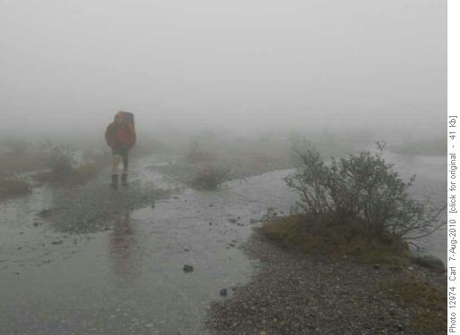 Ivan hikin' in the rain (and mist) Ivan hikin' in the rain (and mist)