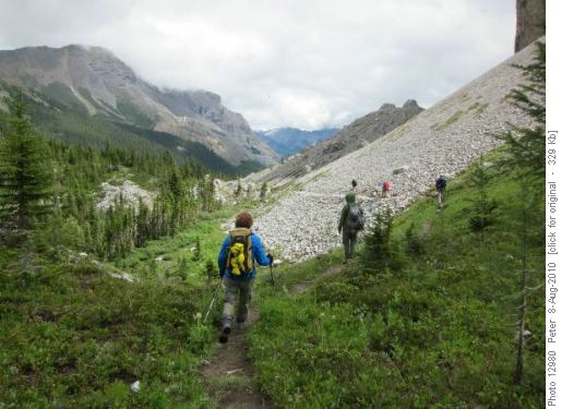 Galatea Lakes - Trail from Lower Lake to Lilian Lake