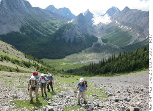 Scree slope to Pigtail-Commonwealth col