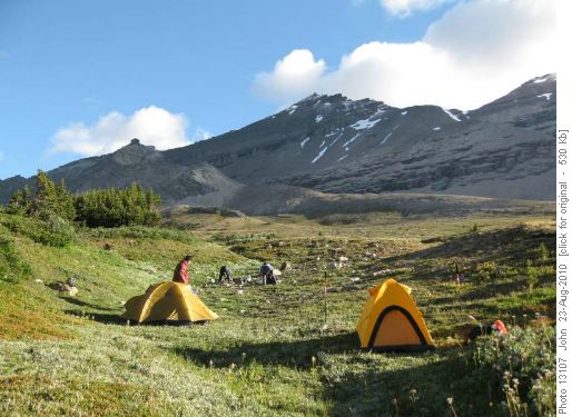 Camp below Willingdon