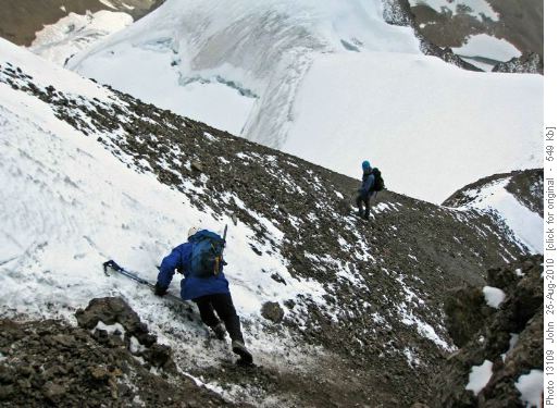Ugly gully below summit of Willingdon.