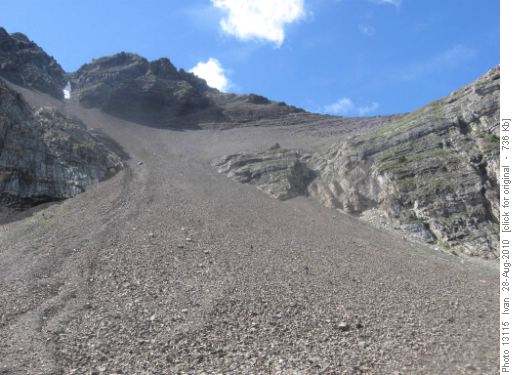 Read's Ridge scree
