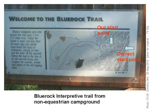 The start of our 'exploratory' route to Bluerock