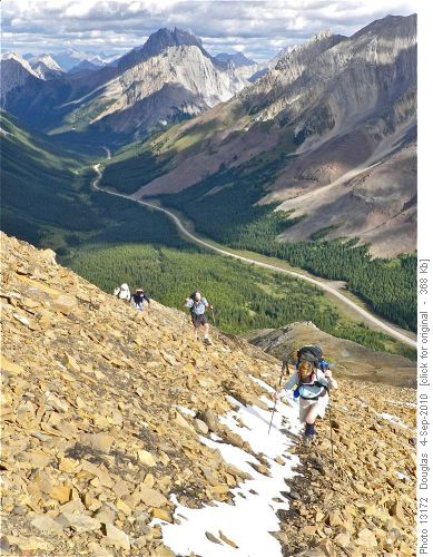 nearing top of Highwood Ridge