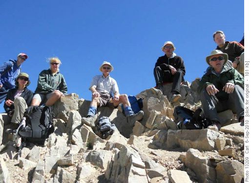 Cordula, John, Carl, Damian, and Jm on Mt Timpanogos