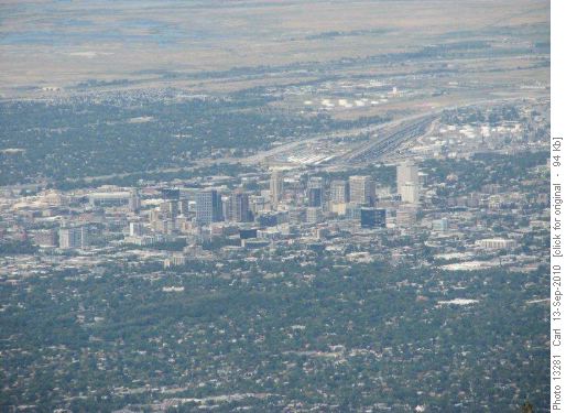 Salt Lake City from Mt. Olympus