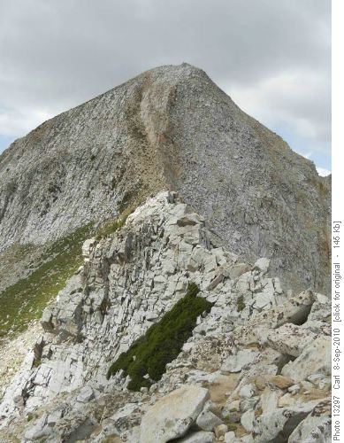 The "knife-edge" ridge to Pfeifferhorn