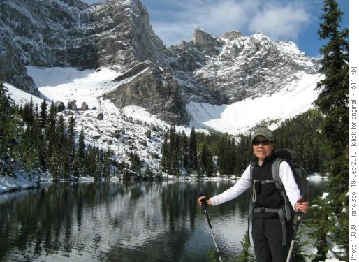 Yoko at lower tombstone lk.