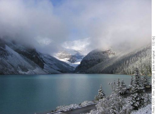 morning at Lake Louise morning at Lake Louise