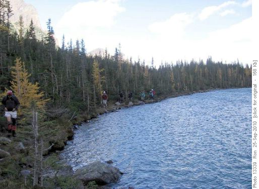 along the shores of Lake Annette